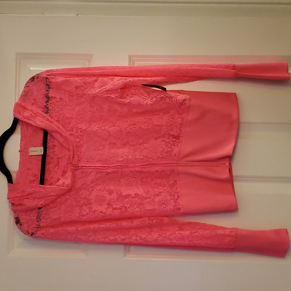 Neon flower print jacket